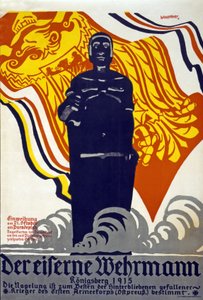 Jernmilitæren, Königsberg 1915, 1915 farge litho